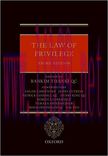 (PDF)The Law of Privilege