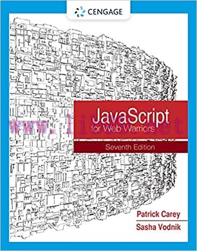 [PDF]JavaScript for Web Warriors 7th Edition [Patrick Carey]