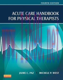 [AME]Acute Care Handbook for Physical Therapists, 4th Edition