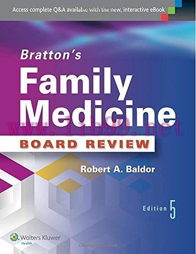 [AME]Bratton&rsquo;s Family Medicine Board Review, 5th Edition (EPUB)