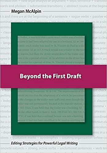 (PDF)Beyond the First Draft Editing Strategies for Powerful Legal Writing