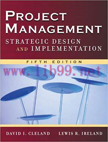(PDF)Project Management: Strategic Design and Implementation 5th Edition