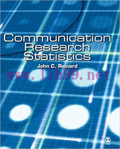 Communication Research Statistics 1st Edition,