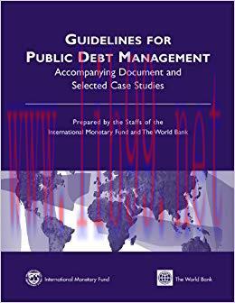 (PDF)Guidelines for Public Debt Management: Accompanying Document and Selected Case Studies