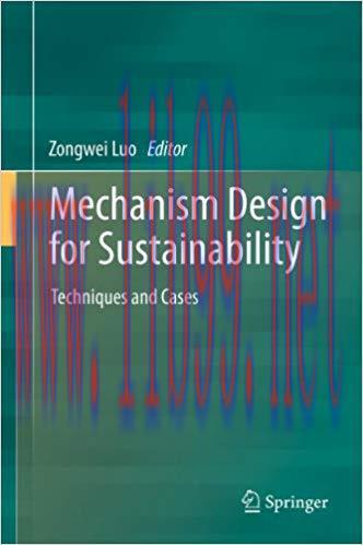 (PDF)Mechanism Design for Sustainability: Techniques and Cases 2013 Edition