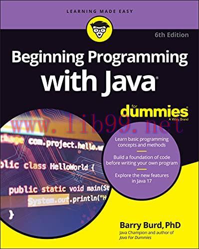[FOX-Ebook]Beginning Programming with Java For Dummies, 6th Edition