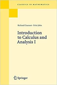 (PDF)Introduction to Calculus and Analysis, Vol. 1 (Classics in Mathematics)