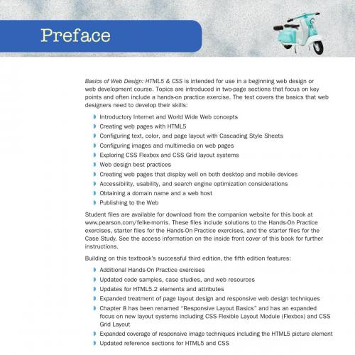 Basics of Web Design HTML5 & CSS 5th By Terry Felke-Morris 160Yuan