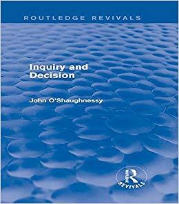 (PDF)Inquiry and Decision (Routledge Revivals) 1st Edition