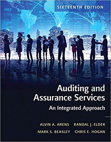 (Test Bank)Auditing and Assurance Services 16th Edition.zip