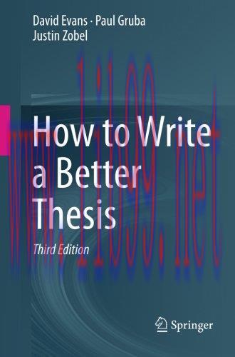 [FOX-Ebook]How to Write a Better Thesis, 3rd Edition