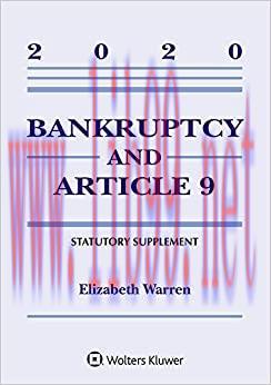 (PDF)Bankruptcy & Article 9: 2020 Statutory Supplement (Supplements)