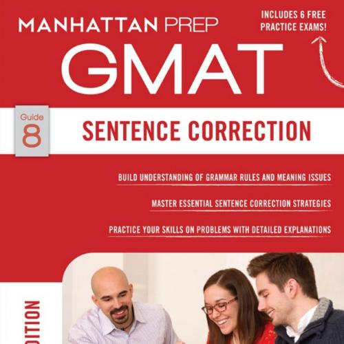 Guide 8 - Sentence Correction 6th Edition GMAT Manhattan Prep