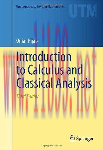 [FOX-Ebook]Introduction to Calculus and Classical Analysis, 3rd Edition