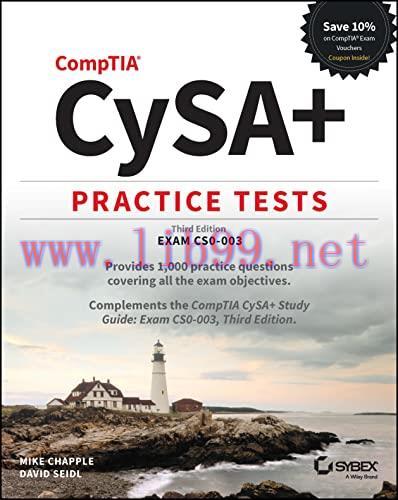 [FOX-Ebook]CompTIA CySA+ Practice Tests: Exam CS0-003, 3rd Edition