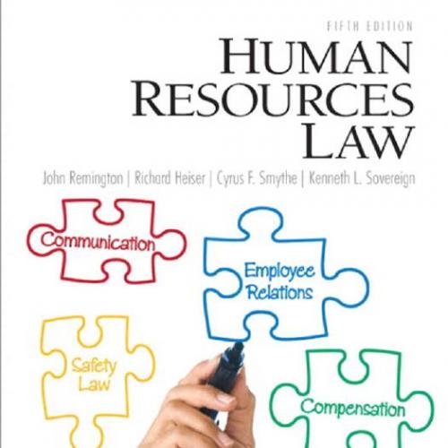 Human Resources Law 5th Edition John Remington - Wei Zhi