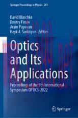 [PDF]Optics and Its Applications: Proceedings of the 9th International Symposium OPTICS-2022