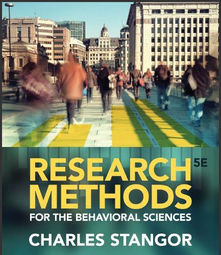 (Test Bank)Research Methods for the Behavioral Sciences , 5th Edition by Frederick J Gravetter....