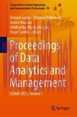 [PDF]Proceedings of Data Analytics and Management : ICDAM 2021, Volume 1