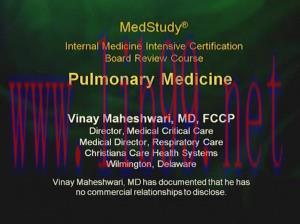[AME]Medstudy Board Review 2014 Videos: Pulmonary Medicine