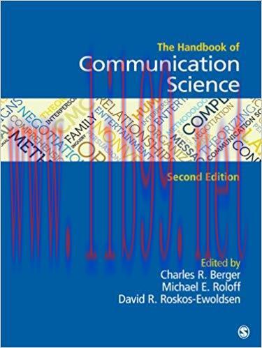 The Handbook of Communication Science 2nd Edition,