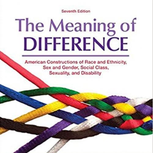 Meaning of Difference American Constructions of Race and Ethniclass, Sexuality, and Disabi 7th ...