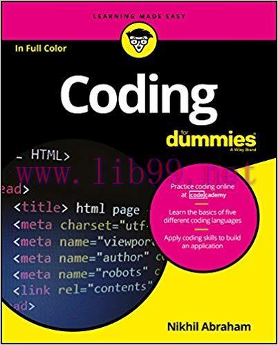 Coding For Dummies 1st Edition,
