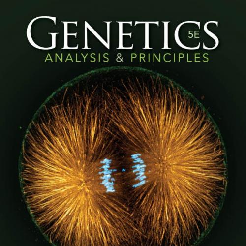 Genetics Analysis and Principles, 5th Edition by Robert Brooker