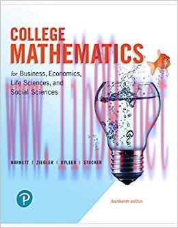 (PDF)College Mathematics for Business, Economics, Life Sciences, and Social Sciences 14th Editi...