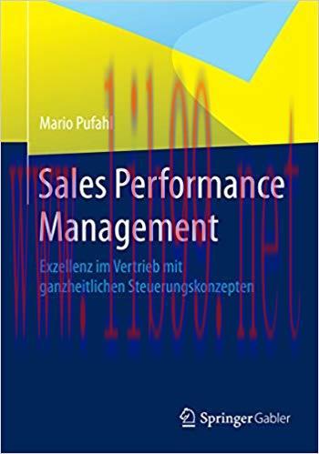 (PDF)Sales Performance Management: Exzellenz im Vertrieb mit ganzheitlichen Steuerungskonzepten...