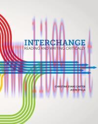 [PDF]Interchange: Reading and Writing Critically [Christine Evans Carter]