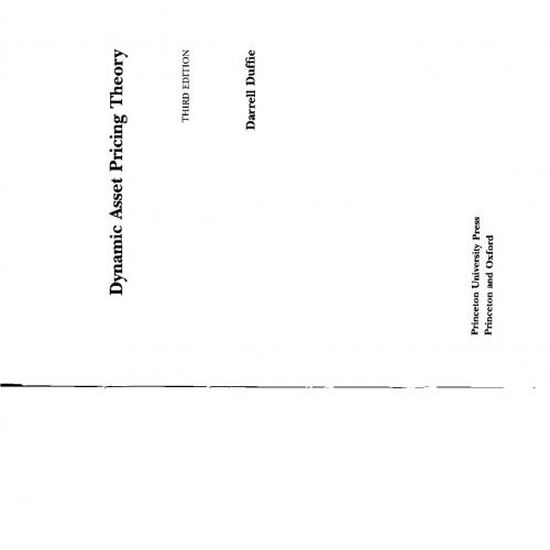 Dynamic Asset Pricing Theory 3rd Third Edition_