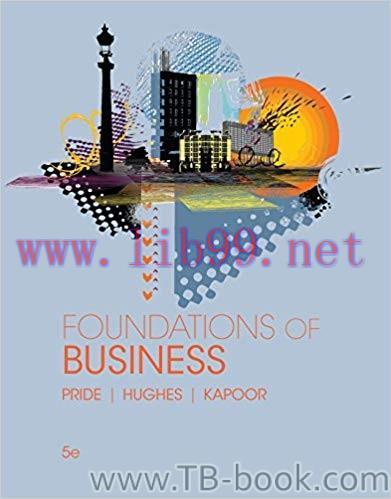Foundations of Business 5th Edition by William M. Pride 课本
