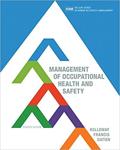 (PDF)Management of Occupational Health and Safety 3rd Canadian Edition by Kevin Kelloway