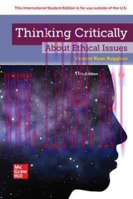 [PDF]ISE Ebook Thinking Critically About Ethical Issues 11th Edition [Vincent Ryan Ruggiero]