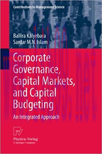 (PDF)Corporate Governance, Capital Markets, and Capital Budgeting: An Integrated Approach (Cont...
