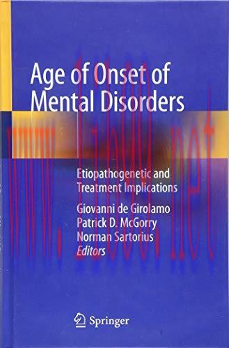 [AME]Age of Onset of Mental Disorders: Etiopathogenetic and Treatment Implications