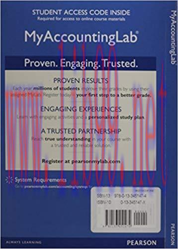 (PDF)NEW MyAccountingLab&reg; with Pearson eText &mdash; Instant Access &mdash; for Cost Accounting 15th Editio...