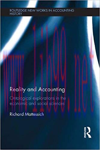 (PDF)Reality and Accounting: Ontological Explorations in the Economic and Social Sciences (Rout...
