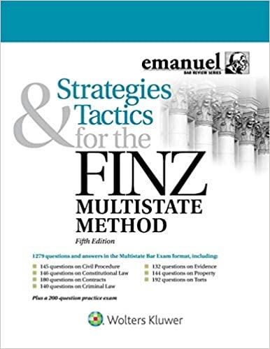 (PDF)Strategies and Tactics for the Finz Multistate Method (Emanuel Bar Review)