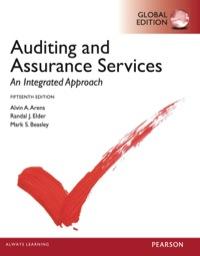 (TB) Auditing and Assurance Services 15th Global Edition by Alvin A Arens.zip