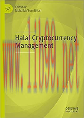 (PDF)Halal Cryptocurrency Management 1st ed. 2019 Edition