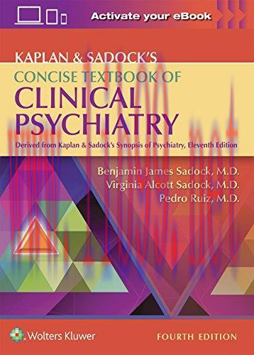 [AME]Kaplan & Sadock&rsquo;s Concise Textbook of Clinical Psychiatry, 4th Edition (Epub)