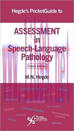 [AME]Hegde's PocketGuide to Assessment in Speech-Language Pathology 4th Edition (Original PDF)