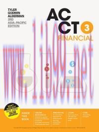 [PDF]ACCT3 Financial, 3rd Asia-Pacific Edition [Jonathan Tyler]