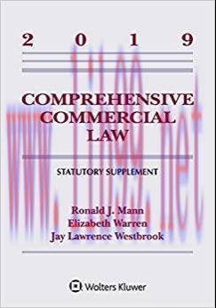 (PDF)Comprehensive Commercial Law: 2019 Statutory Supplement (Supplements) Supplement Edition