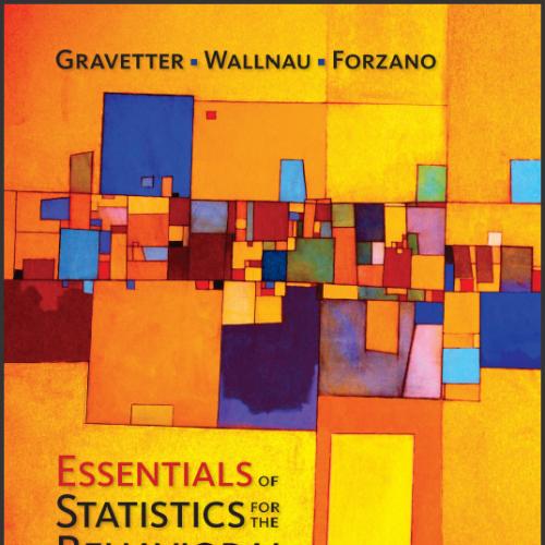 (Test Bank)Essentials of Statistics for The Behavioral Sciences, 9th Edition.zip