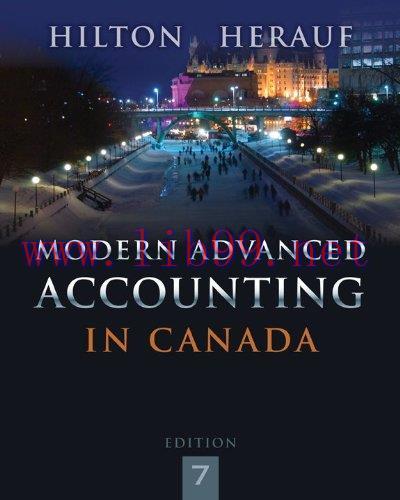 [FOX-Ebook]Modern Advanced Accounting in Canada, 7th Edition