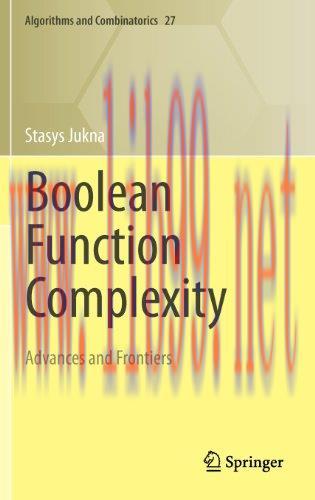 [FOX-Ebook]Boolean Function Complexity: Advances and Frontiers
