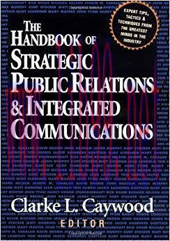 (PDF)The Handbook of Strategic Public Relations and Integrated Communications 1st Edition